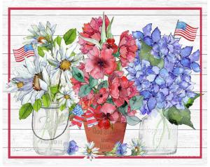 Artist Jean Plout Debuts New July Flowers On Shiplap Collection
